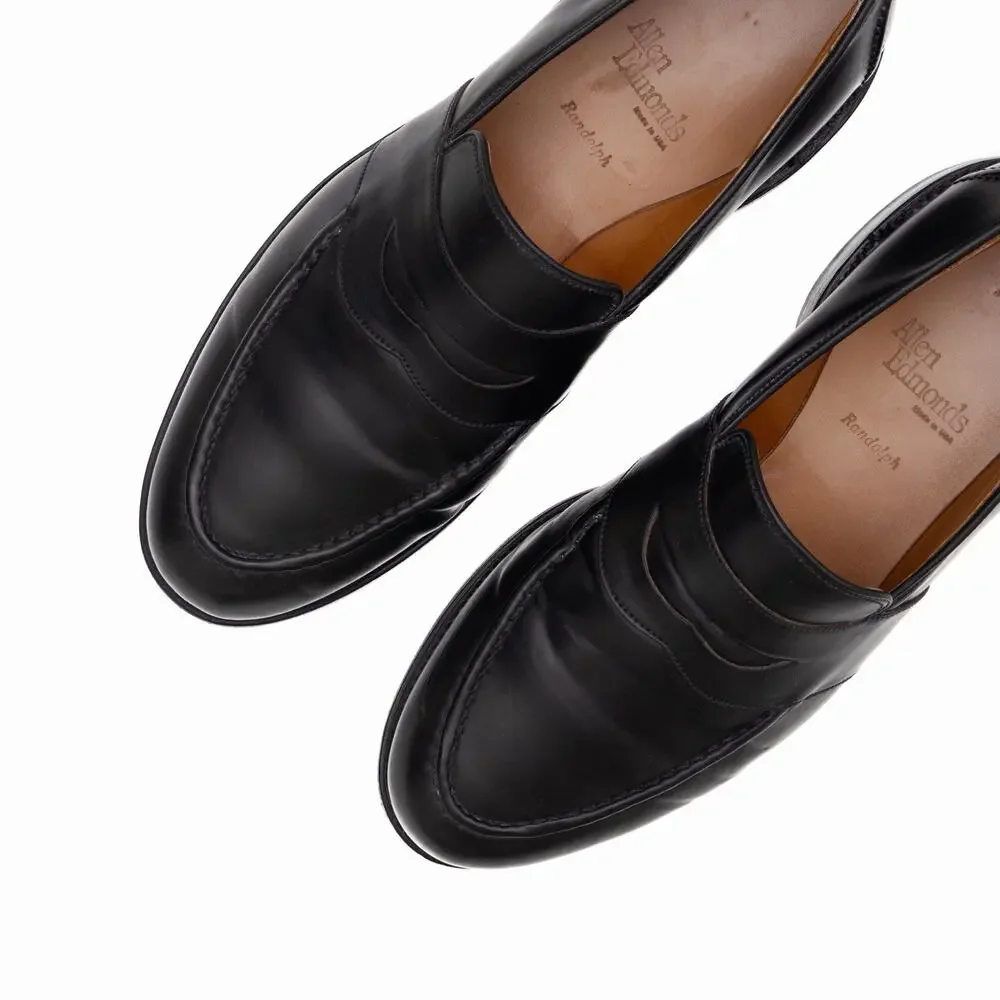 $850 Allen Edmonds Randolph Black Shell Cordovan Penny Loafer — US 10 EEE